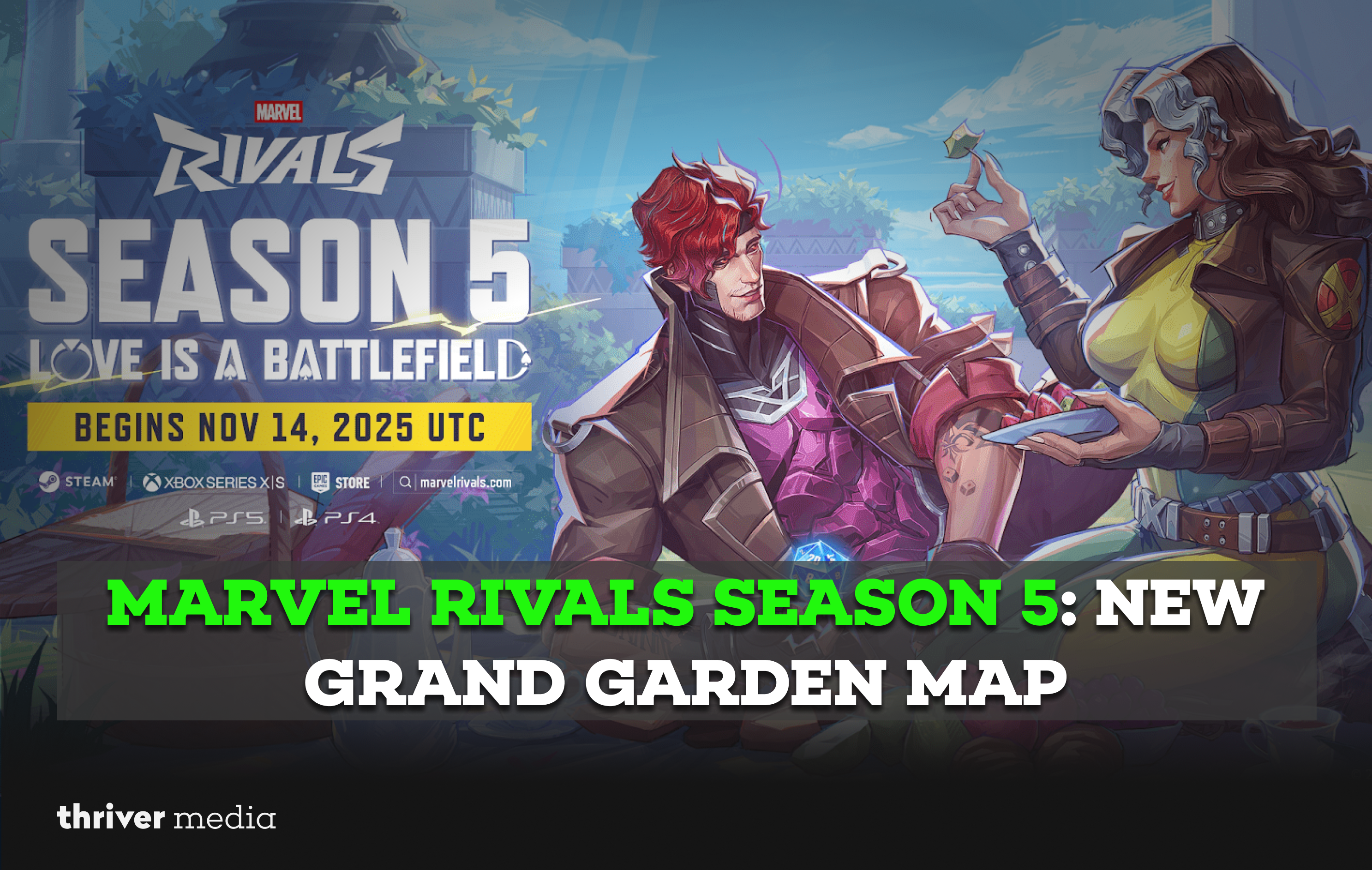 Current image: Marvel Rivals Season 5: New Grand Garden Map