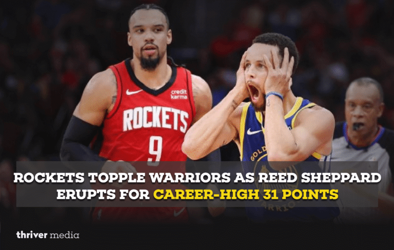 Rockets Topple Warriors as Reed Sheppard Erupts for Career-High 31 Points