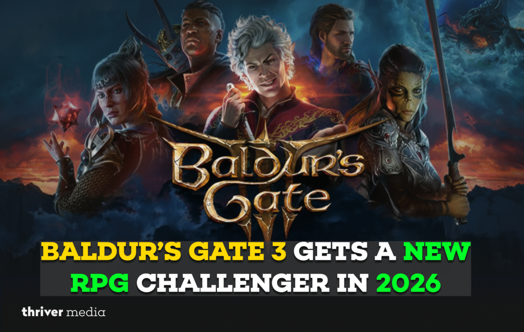 Baldur’s Gate 3 Gets a New RPG Challenger in 2026 1 Current image: Baldur’s Gate 3 key characters featured in promotional artwork as a new RPG challenger is set to arrive in 2026.