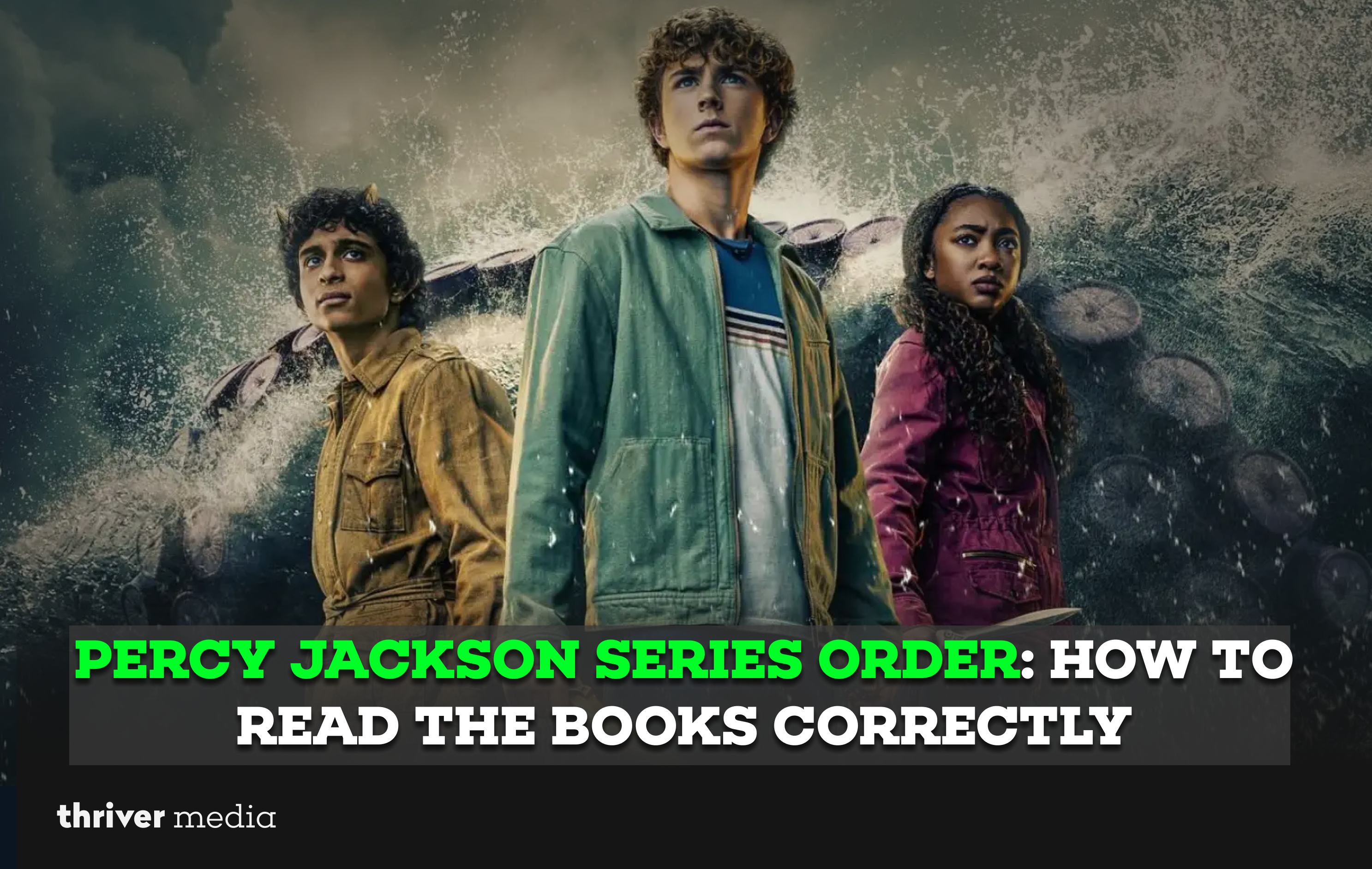 Percy Jackson series order guide showing the correct way to read the books