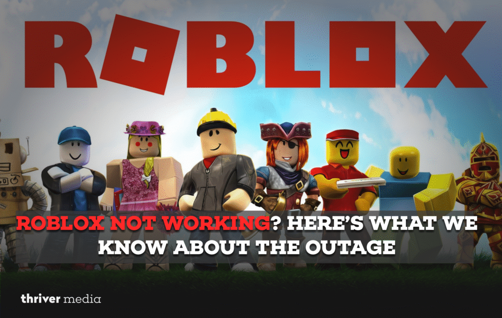 Current image: Roblox outage screen showing login error and server connection issues affecting users worldwide