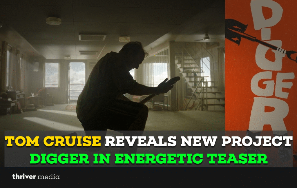 Tom Cruise dancing and digging in an energetic teaser revealing his new project Digger