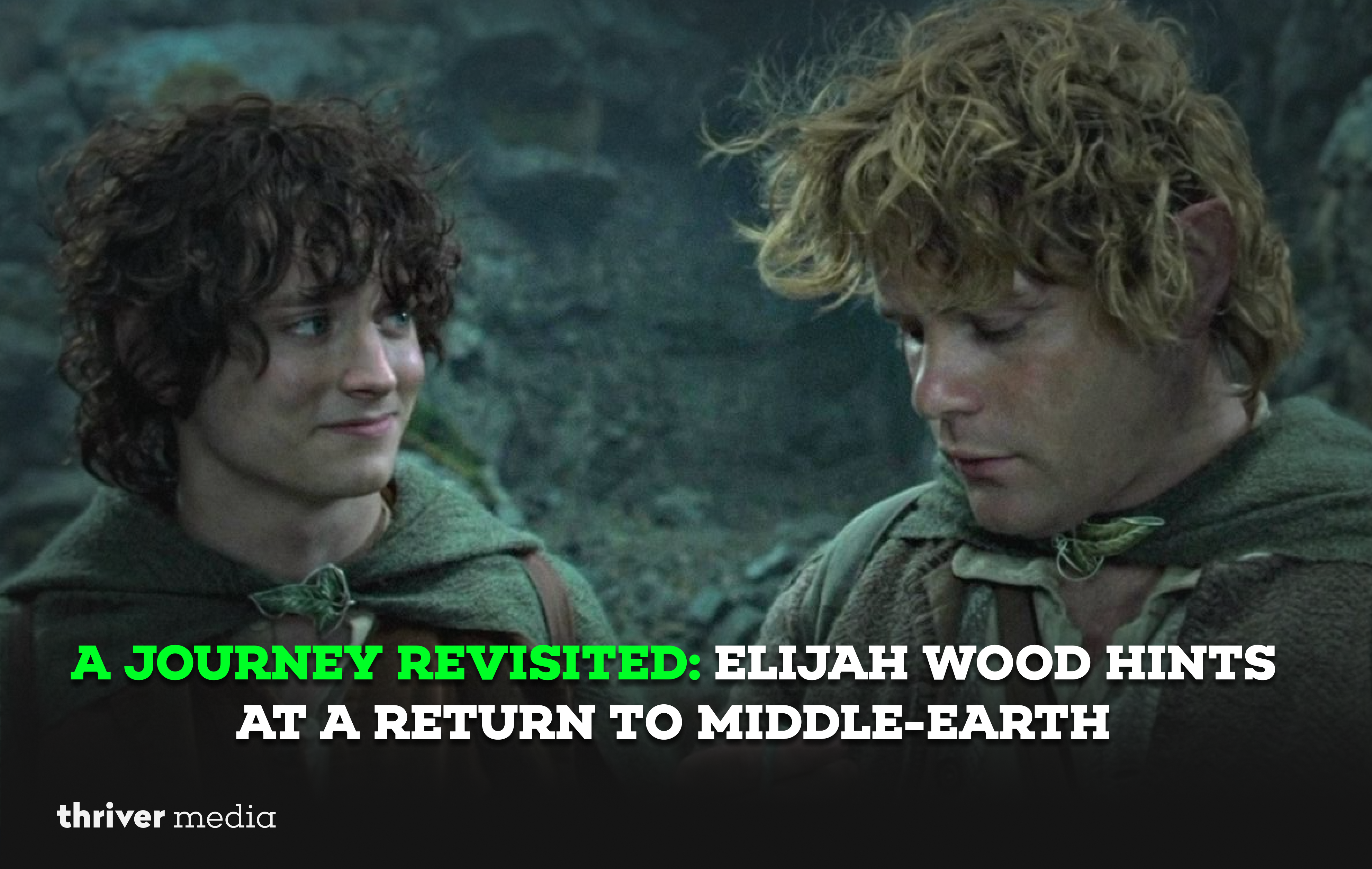 Elijah Wood discussing a possible return to the Lord of the Rings Middle-earth universe.