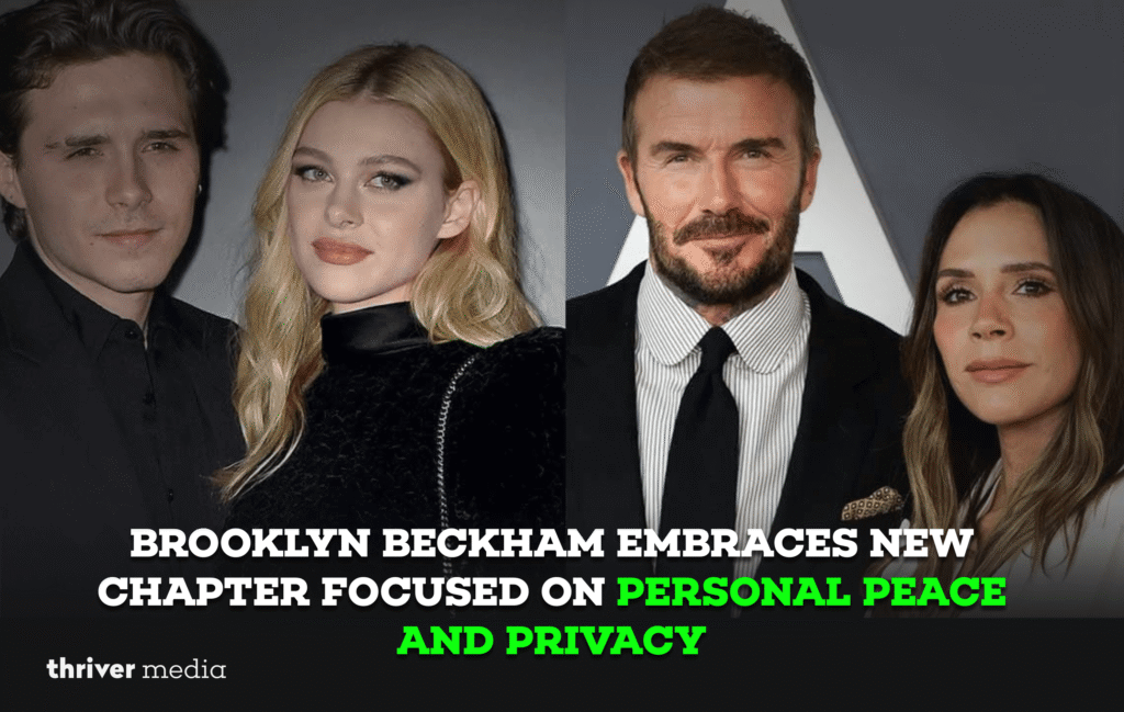 Brooklyn Beckham and Nicola Peltz Beckham sharing a calm moment together, reflecting peace, privacy, and a new chapter in their marriage.
