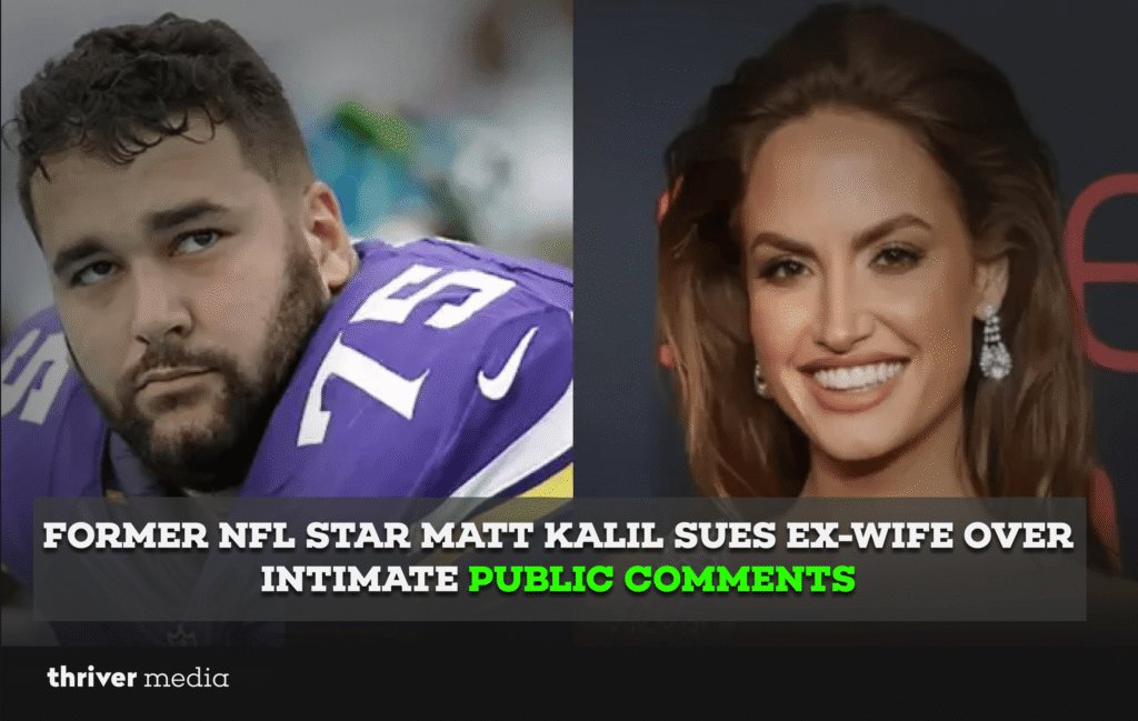 Matt Kalil during an NFL game, standing on the sidelines in uniform, looking focused.