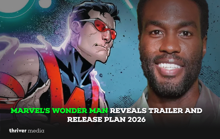 Marvel's Wonder Man trailer reveal featuring the superhero character and cast member ahead of the 2026 release
