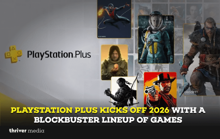 PlayStation Plus 2026 new games lineup featuring Like A Dragon: Infinite Wealth, Resident Evil Village, and other popular titles