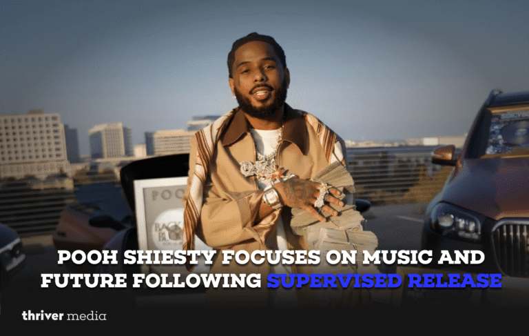 Pooh Shiesty in a studio session, preparing new music after completing supervised release.