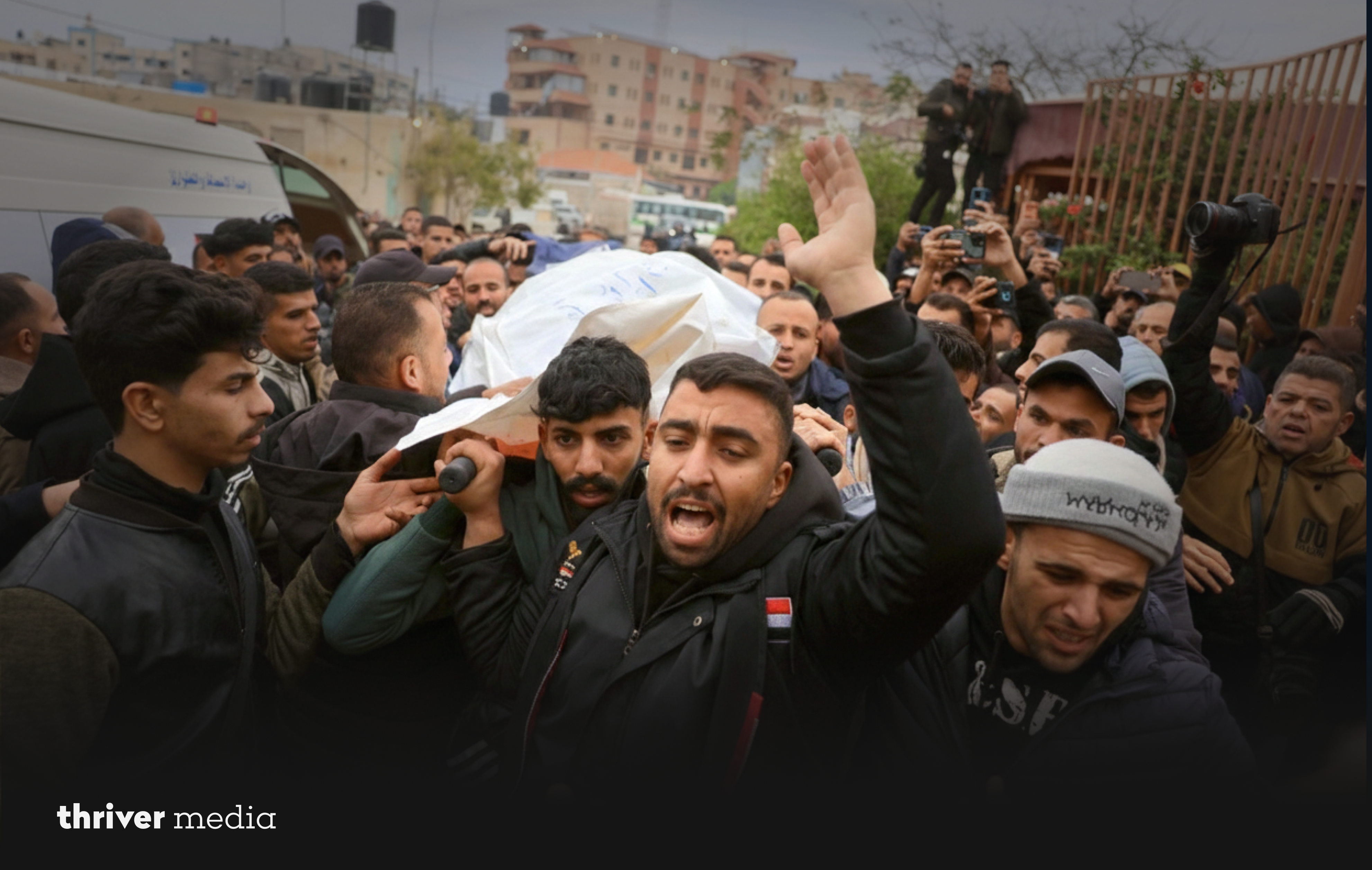 Smoke rising over Gaza after conflict as Trump announces $5 billion peace plan amid escalating Middle East tensions.