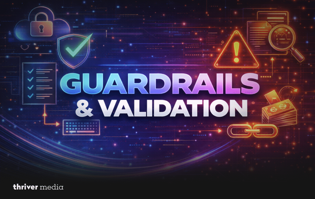 A high-tech digital illustration featuring the phrase “Design Prompts” surrounded by AI chatbot icons, microphone input, keyboard, neural brain graphic, and performance dashboards. The image represents prompt engineering, structured input design, and optimizing communication with large language models to improve AI automation accuracy and output quality.