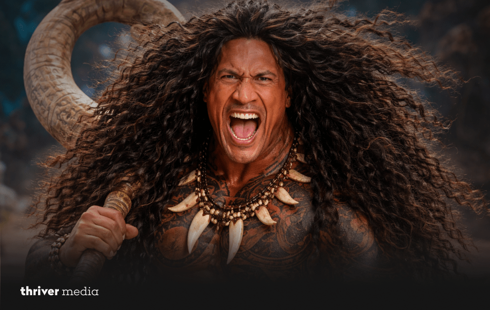 moana and rock trailor