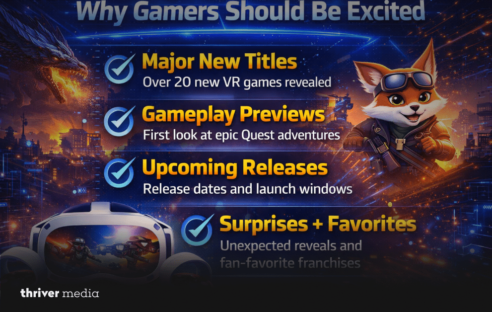 Why gamers should be excited about VR Games Showcase March 2026 featuring Meta Quest new titles, gameplay previews, and upcoming releases